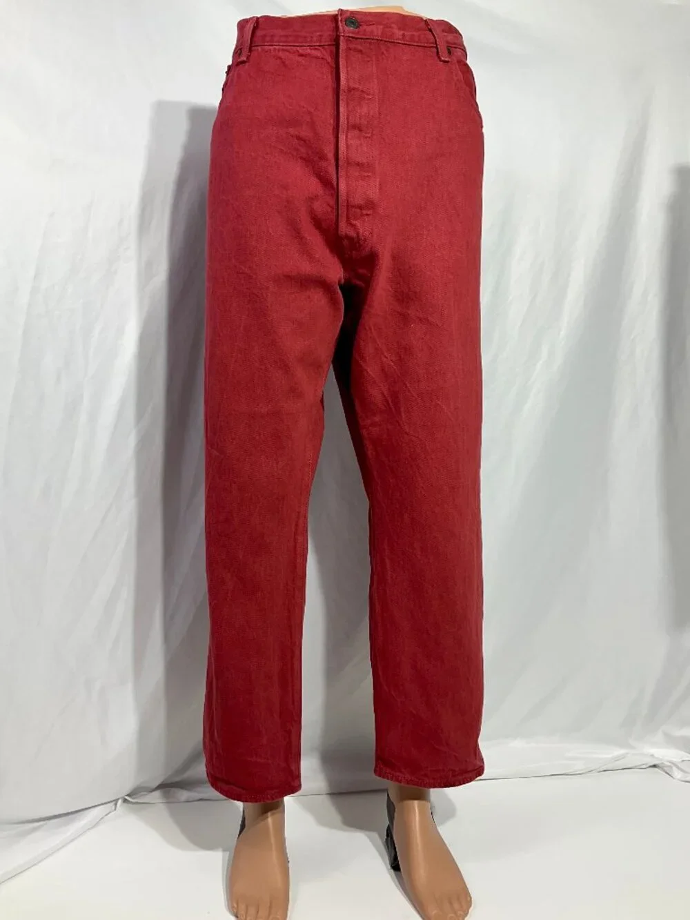 Levi's Men's Straight Jeans in Deep Red